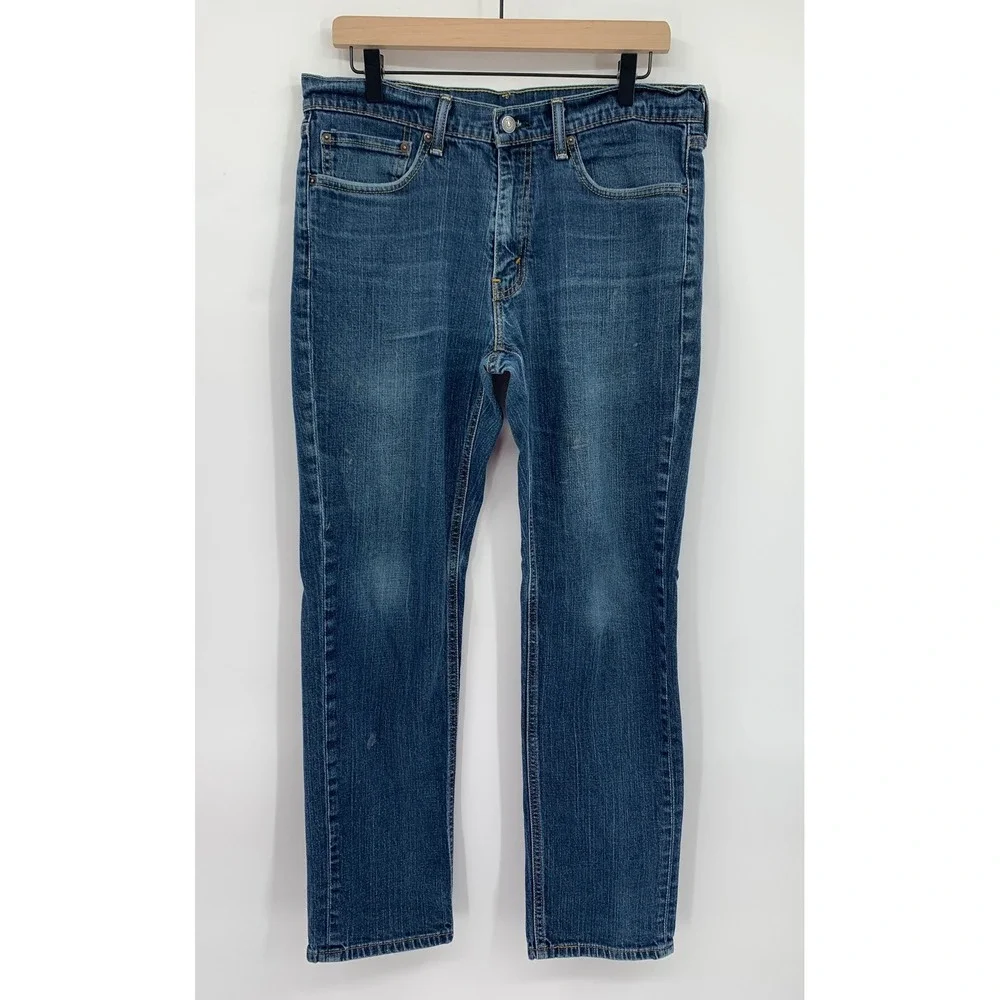 Levis 541 Jeans Mens 34x32 Blue Athletic Taper Fade Medium Wash Denim Pants